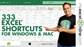 333 Excel Keyboard Shortcuts