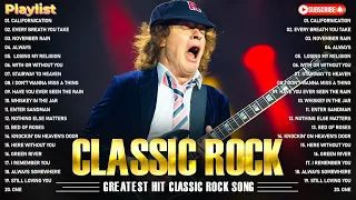 Classic Rock 80s and 90s 🤘 AC/DC, Bon Jovi, Bon Jovi, Aerosmith, Guns N Roses, RHCP, Metallica