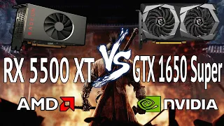 RX 5500 XT 4 GB vs GTX 1650 Super Benchmark in 10 games