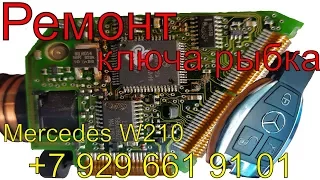 Ремонт ключа рыбка Mercedes W210 1999 г.в., прописать ключ мерседес , ремонт замка EZS, Раменское