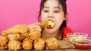 MUKBANG ASMR | Beat Crispy! BBQ Golden Olive Fried Chicken🍗Eat Korean Eatingshow 아라 Ara Realsound