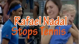 Rafael Nadal Stops Tennis Match as Distraught Mother, She was looking for her girl