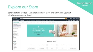 Amazon Handmade Getting Started Tips & Tricks Webinar