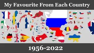 My Favourite song from each country (1956-2022)