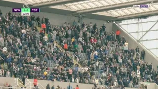 Tottenham fans leave the stadium in First Half vs Newcastle United #tottenhamhotspur #football