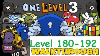 One Level 3: Stickman Jailbreak Level 181 -192 Walkthrough (RTU Studio)