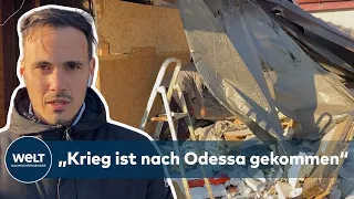 PUTINS KRIEG: "War einmal das Schlafzimmer" – Russischer Beschuss beschädigt Wohnhäuser in Odessa