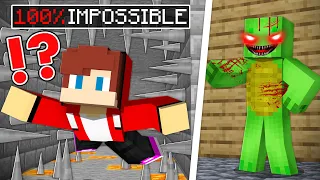 Evil Mikey's 100% IMPOSSIBLE Base in Minecraft - Maizen JJ and Mikey