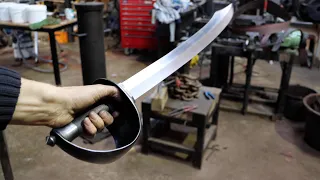 Forging a cutlass sword, the complete movie.