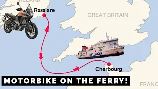 Taking the ferry to France on a motorbike!