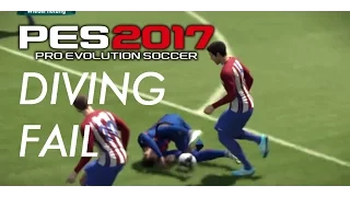 PES 2017 Neymar dives!