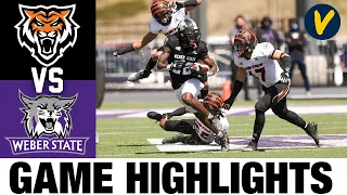 Idaho State vs #3 Weber State Highlights | FCS 2021 Spring College Football Highlights