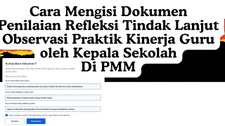 Cara Menilai Dokumen Refleksi Tindak Lanjut Oleh Kepala Sekolah di PMM