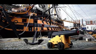 Ghostly figure filmed aboard the HMS Victory