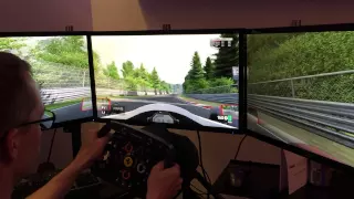 (PC) Project Cars gameplay, Formula C @ Nordschleife, triple screen eyefinity setup