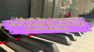 Reigen No.2 from Acht Leichte Stücke by Natalya Baklanova - Violin with Piano Accompaniment