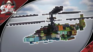 Minecraft: Modern Ka-52 "Alligator" | Attack Helicopter Tutorial (In-Flight + Landed Version)