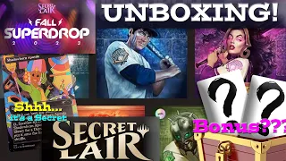 UNBOXING MTG Secret Lair FALL Superdrop 2023! Bonus Cards???