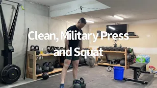 Kettlebell Complex: Clean, Press, Squat