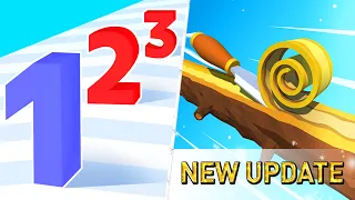 Satisfying Mobile Games 2023 - Number Master, Spiral Roll, Giant Rush, Sandwich Runner, Pop It...