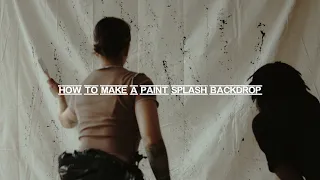 DIY: How to Create a Stunning Paint Splash Backdrop from a Tarp