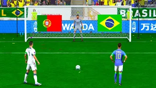 FIFA 23 ! PORTUGAL VS BRAZIL ! RONALDO VS NEYMAR I  PENALTY SHOOTOUT ! PC GAME NEXT GEN 4K!