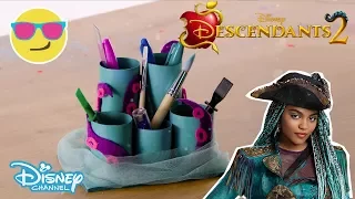 Descendants 2 | Craft Tutorial: Uma's Desk Organiser 🐙 | Official Disney Channel UK