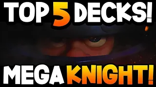 TOP 5 MEGAKNIGHT DECKS CLASH ROYALE! NEW BEST DECKS CLASH ROYALE! (2021)