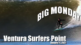 Ventura Surfers Point Big Overhead Waves