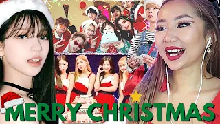 KPOP CHRISTMAS! [KKU] 🎅BLACKPINK, STRAY KIDS, TXT, RED VELVET & AESPA, BTS JIMIN & MORE | REACTION