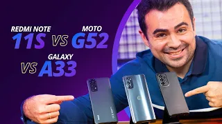 Moto G52 vs Galaxy A33 5G vs Redmi Note 11s: Los mejores gama media de 2022 en un mismo video