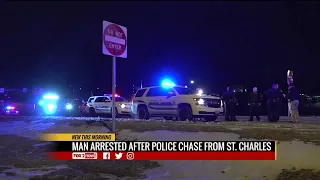 Man arrested after police chase from St.Charles to North County