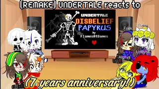 [REMAKE] UNDERTALE reacts to DISBELIEF PAPYRUS