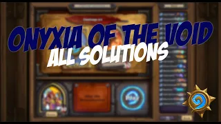 Hearthstone- Onyxia of the void puzzle (All solutions) | Book of mercenaries