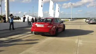 Mercedes C63 AMG Black Edition takes off full rip