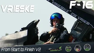 4Kᵁᴴᴰ  F-16 2022-2023 - Steven "Vrieske" De Vries F16 Belgian Air Force Solo Display Pilot 2022-2023