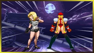 EIGHTEEN (ANDROID 18) vs CAMMY SHADALOO - DBZ vs SF EXCITING FIGHT! #mugen #fightinggames #gameplay