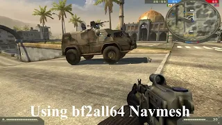 Battlefield 2 - Navmesh Comparison:  bf2all64 vs New - Mashtuur City