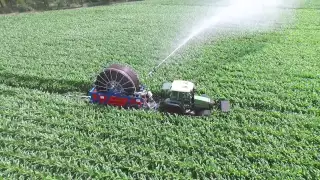 Irrigating with Fasterholt FM 4900 Hydro at van den Borne aardappelen