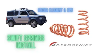 Honda Element & CRV  Rear Sag fix Aerogenics Rear Swift Springs Installation