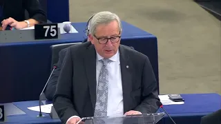 "Wer Europa nicht liebt, ist nicht zu Liebe fähig" - Jean Claude Junckers letzte EU-Rede