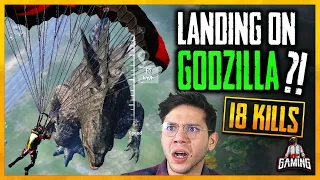 Landing On Godzilla? PUBG Mobile Funny Moments - Titan Strikes PUBG Mobile Glitch