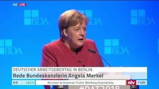 Live: Angela Merkel spricht auf dem Deutschen Arbeitgebertag