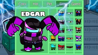 Electric Edgar in Among Us ◉ funny animation - 1000 iQ impostor