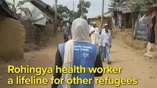 Rohingya health worker a lifeline for other refugees