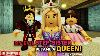 My Evil Twin Sister Became A Queen!!| ROBLOX BROOKHAVEN 🏡RP (CoxoSparkle)