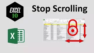 How To Lock Screen To Prevent Scrolling In Excel Worksheet