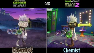 *ALL SCIENTIST COMPARISON*  -  Plants vs Zombies GW / GW2
