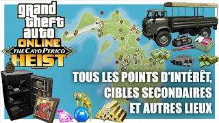 GTA 5 ONLINE : ( CAYO PERICO ) - TOUS LES POINTS D'INTÉRÊT, CIBLES SECONDAIRES ET AUTRES LIEUX