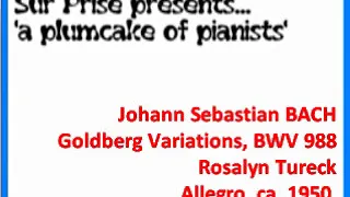 Johann Sebastian Bach Goldberg Variations